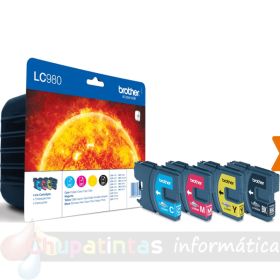 Brother LC980 Pack de 4 Cartuchos de Tinta Originales - LC980VALBP