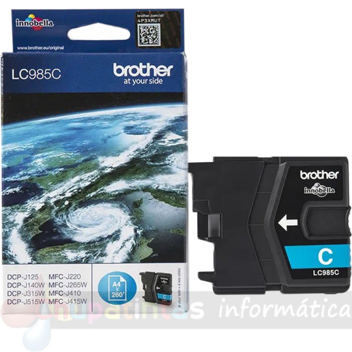 Brother LC985 Cian Cartucho de Tinta Original - LC985CBP