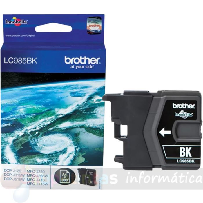 Brother LC985 Negro Cartucho de Tinta Original - LC985BKBP