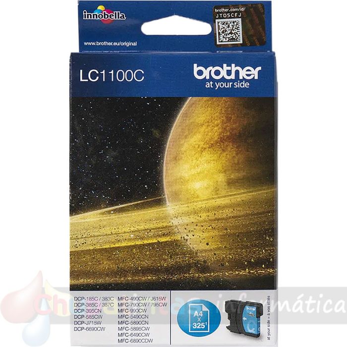 Brother LC1100 Cian Cartucho de Tinta Original - LC1100C