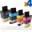 Brother LC900 Pack de 4 Cartuchos de Tinta Genericos