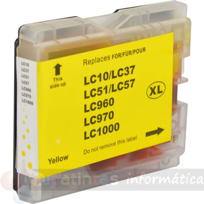 Brother LC1000XL/LC970XL Amarillo Cartucho de Tinta Genérico