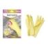 Cegasa Guantes de Latex Talla P 6-6 1/2 - Satinados - Uso General, Domestico, Limpieza - Espesor en Palma de 0,45mm - Color Amarillo