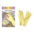 Cegasa Guantes de Latex Talla XL 9-9 1/2 - Satinados - Uso General, Domestico, Limpieza - Espesor en Palma de 0,45mm - Color Amarillo