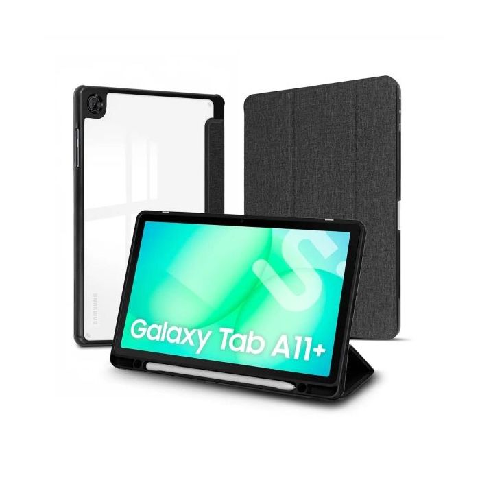 Subblim Clear Shock Funda para Samsung Galaxy Tab A11+ 11" - Antigolpes - Funcion Atril - Color Negro