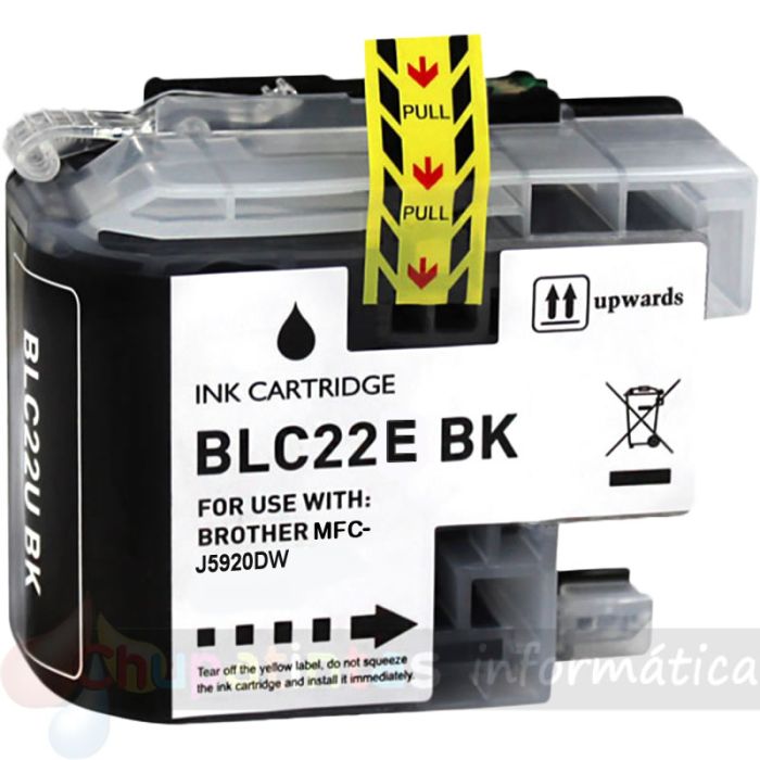Brother LC22E Negro Cartucho de Tinta Genérico - Reemplaza LC22EBK