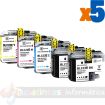Brother LC22E Pack de 5 Cartuchos de Tinta Genericos