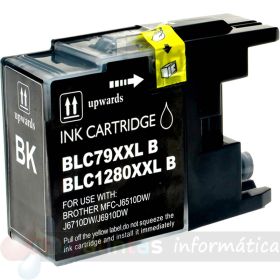 Brother LC1280XL Negro Cartucho de Tinta Générico - Reemplaza LC1280XLBK