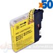 BULK - Brother LC980XL/LC1100XL/LC985XL Amarillo Cartucho de Tinta Generico - Reemplaza LC980Y/LC1100Y/LC985Y