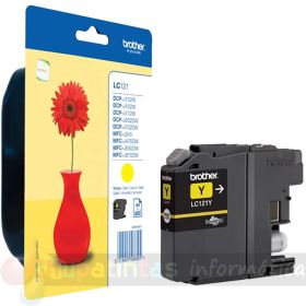 Brother LC121 Amarillo Cartucho de Tinta Original - LC121YBP