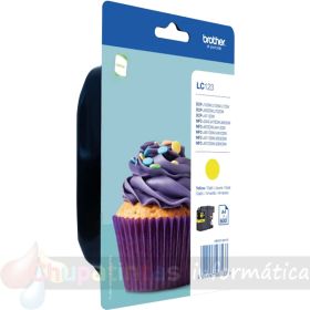 Brother LC123 Amarillo Cartucho de Tinta Original - LC123YBP