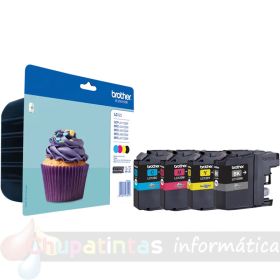 Brother LC123 Pack de 4 Cartuchos de Tinta Originales - LC123VALBP