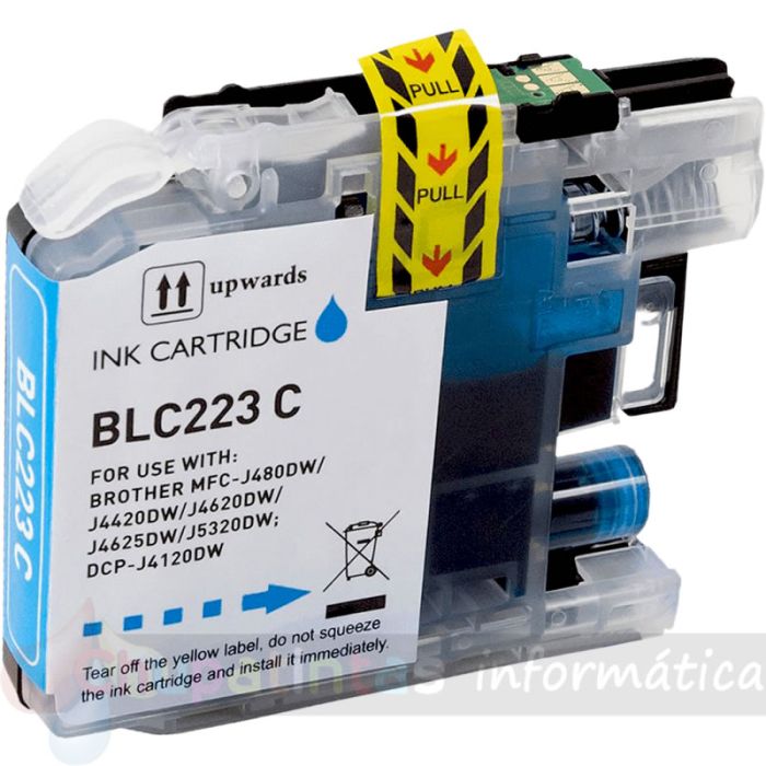 Brother LC223/LC221 V3 Cian Cartucho de Tinta Genérico - Reemplaza LC223C/LC221C