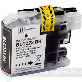 Brother LC223/LC221 V3 Negro Cartucho de Tinta Genérico - Reemplaza LC223BK/LC221BK