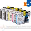 Brother LC223/LC221 Pack de 5 Cartuchos de Tinta Genericos