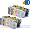 Brother LC223/LC221 Pack de 10 Cartuchos de Tinta Genericos