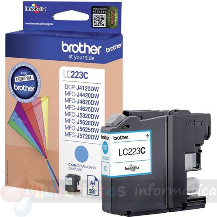 Brother LC223 Cian Cartucho de Tinta Original - LC223CBP