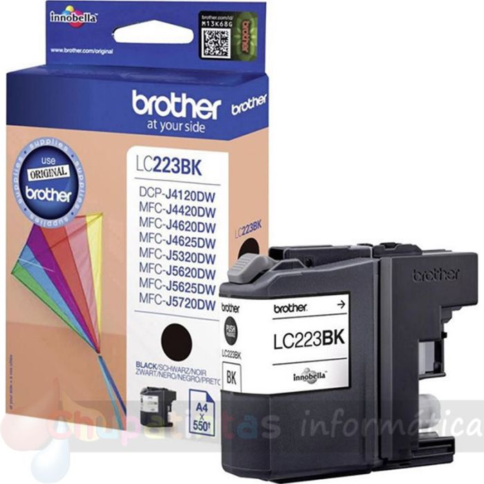 Brother LC223 Negro Cartucho de Tinta Original - LC223BKBP