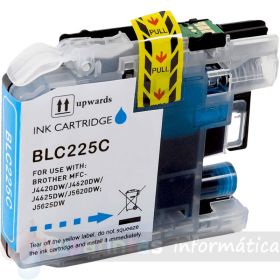Brother LC225XL Cian Cartucho de Tinta Genérico - Reemplaza LC225XLC