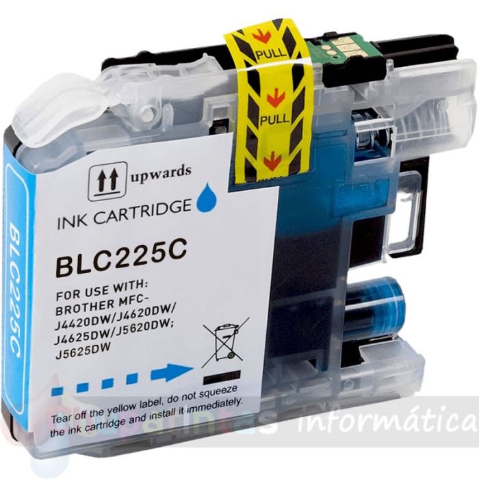 Brother LC225XL Cian Cartucho de Tinta Genérico - Reemplaza LC225XLC