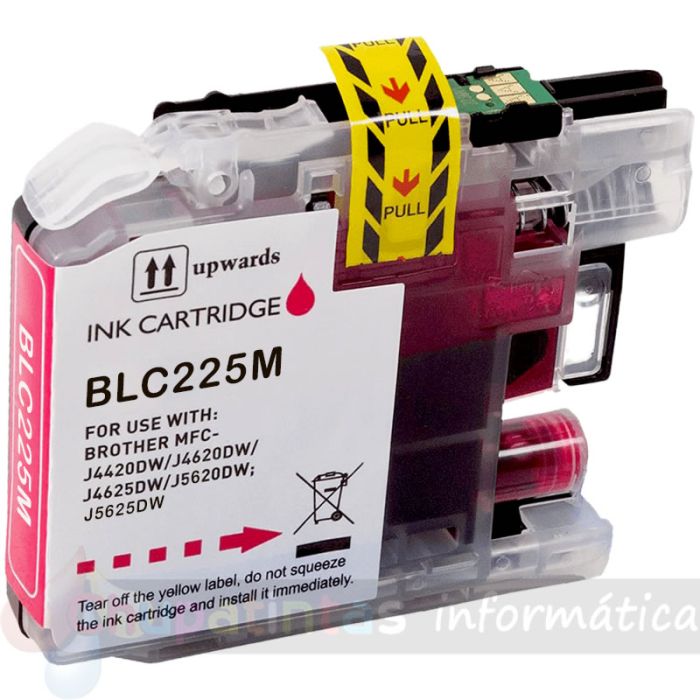 Brother LC225XL Magenta Cartucho de Tinta Genérico - Reemplaza LC225XLM