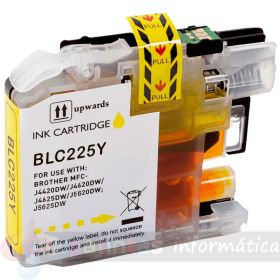 Brother LC225XL Amarillo Cartucho de Tinta Genérico - Reemplaza LC225XLY