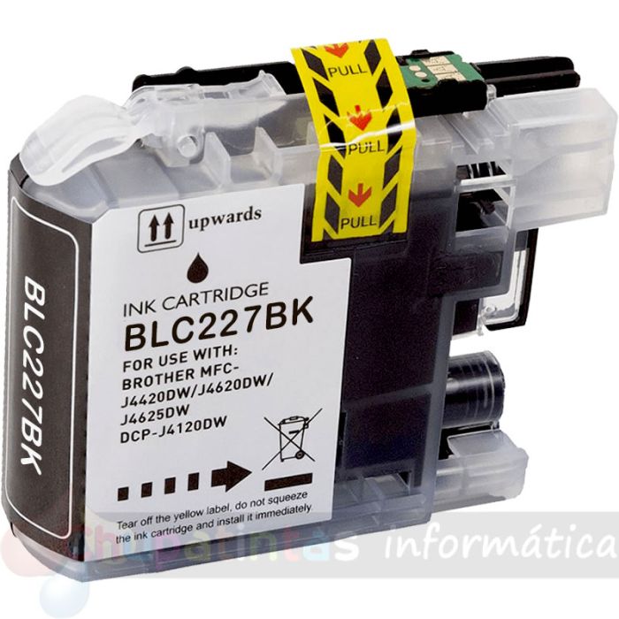 Brother LC227XL Negro Cartucho de Tinta Genérico - Reemplaza LC227XLBK