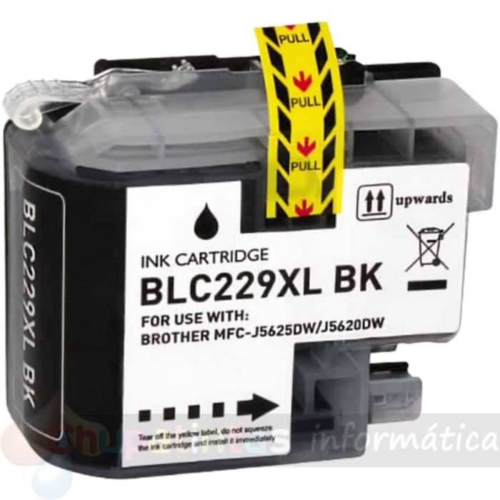 Brother LC229XL Negro Cartucho de Tinta Genérico - Reemplaza LC229XLBK