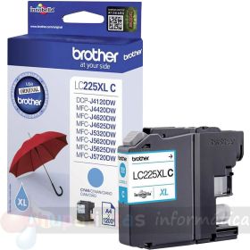 Brother LC225XL Cian Cartucho de Tinta Original - LC225XLCBP
