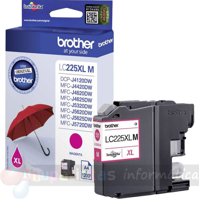 Brother LC225XL Magenta Cartucho de Tinta Original - LC225XLMBP