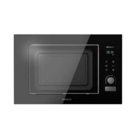 Cecotec GrandHeat 2090 Built-In Touch Black Microondas Encastrable con Grill 21L 1200W - Temporizador hasta 60min - 8 Funciones Preconfiguradas