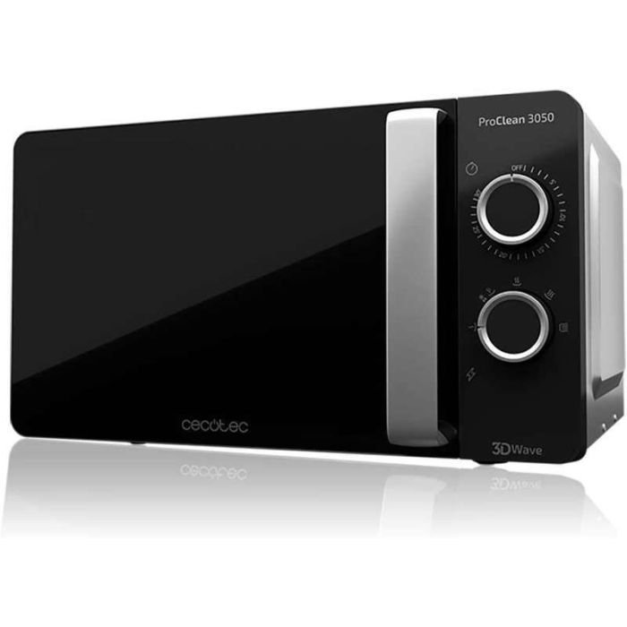 Cecotec ProClean 3050 Microondas 20L 700W - Revestimiento Ready2Clean - Tecnologia 3DWave - Temporizador 30 min - 6 Niveles de Funcionamiento