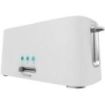 Cecotec Toast & Taste 16000 Extra White Tostadora Electrica 1630W - 6 Niveles - 2 Ranuras Largas Extraanchas - Capacidad para 4 Tostadas - Incluye Soporte Panecillos - Bandeja Recogemigas