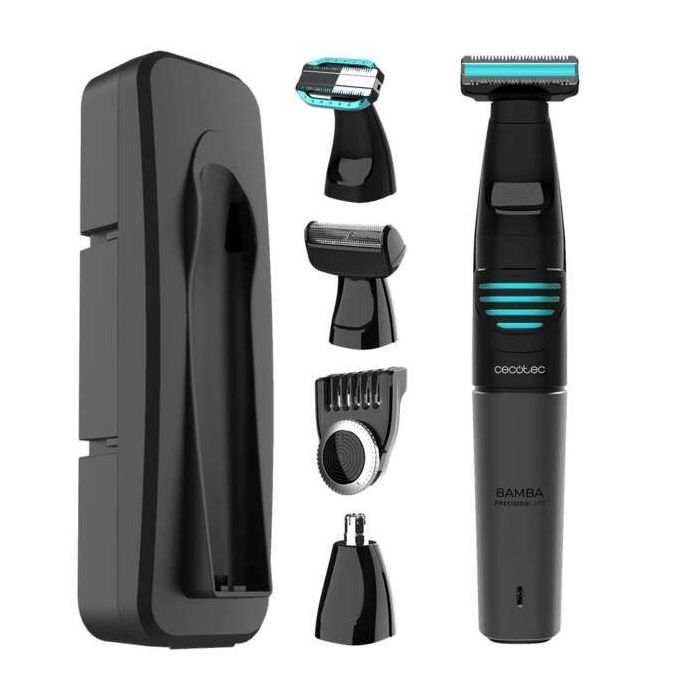 Cecotec Bamba PrecisionCare Extreme 5 en 1 Afeitadora Multifuncion - Cuchillas de Acero Inoxidable - Bateria de Litio - Autonomia hasta 60min