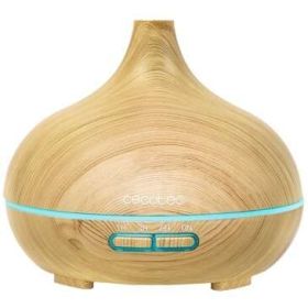 Cecotec Pure Aroma 300 Yang Humidificador Ultrasonico y Difusor de Aromas con Temporizador 10W - Capacidad 300ml - Temporizador hasta 6h - 7 Colores LED - Funcion Aromaterapia - Ultrasilencioso