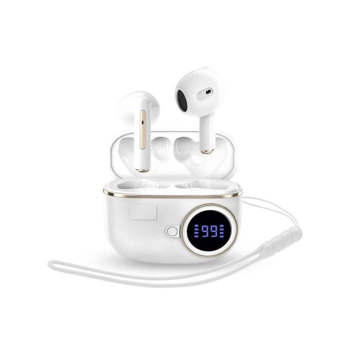 Energy Sistem ChargeView TWS Auriculares - Bluetooth 5.4 - Tecnologia True Wireless - 20h Autonomia - Display con Estado de Bateria - Color Negro