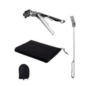 Cecotec DragonPack 4600 S Set de Accesorios para Barbacoa - Pinzas - Cubierta Protecctora - Atizador - Color Varios