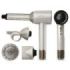 Cecotec DryGlam Waves Champagne Secador de Pelo 4 en 1 - Potencia 1600W - Velocidad 110000rpm - Pantalla Digital - Silencioso - Temperatura Regulable - Motor sin Escobillas - Color Blanco
