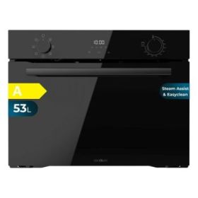 Cecotec Bolero Hexa M224500 Glass Black A Horno Integrable - Potencia 2600W - Capacidad 53L - Temperatura Regulable - Puerta Triple de Cristal - 7 Funciones - Color Negro