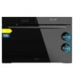 Cecotec Bolero Hexa AF319000 Glass Black A Horno Integrable - Capacidad 133L - Temperatura Regulable - Piedra para Pizzas de 35cm - Guias Telescopicas - Pantalla Tactil - 11 Funciones - Color Negro