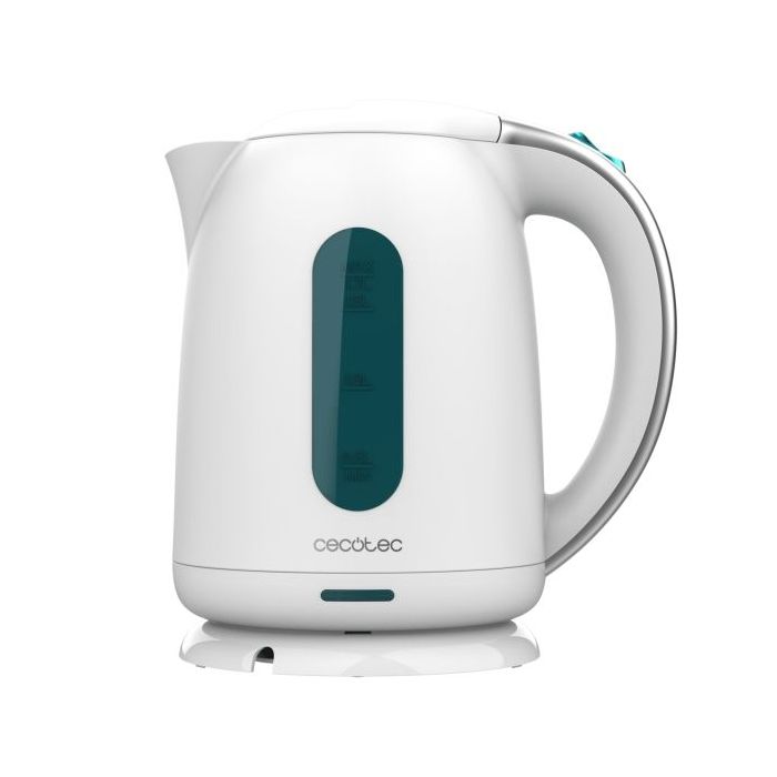 Cecotec Thermosense 180 White Hervidor de Agua de 1.7L - Potencia 2200W - Libre de BPA - Base 360º Independiente - Filtro Antical - Apagado Automatico - Color Blanco