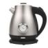 Cecotec Thermosense 620 Retro Steel Hervidor de Agua de 1.7L - 2200W - Termometro Analogico - Base 360º Independiente - Temperatura Regulable - Filtro Antical - Apagado Automatico - Color Negro y Plateado