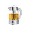Cecotec ThermoSense 370 Clear Hervidor de Agua de 1.7L - 2200W - Libre de BPA - Base 360º Independiente - Luz LED - Temperatura Regulable - Filtro Antical - Autoapagado - Acero Inoxidable
