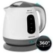 Cecotec ThermoSense 120 Hervidor de Agua de 1L - Potencia 1100W - Libre de BPA - Base 360º Independiente - Filtro Antical - Apagado Automatico - Color Blanco