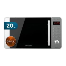 Cecotec ProClean 5110 Inox Microondas con Grill - 700W - Capacidad 20L - Pantalla LED - Acero Inoxidable - Seguro Infantil - Revestimiento Facil de Limpiar - 43.8x35.8x25.5cm
 - Color Negro y Gris