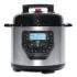 Cecotec H Deluxe Olla GM Programable con Tapa Abatible - Capacidad 6L - Antiadherente - Bascula - Pantalla LCD - Ergonomico - Temperatura Regulable hasta 200ºC - Control por Voz - Color Negro y Plateado