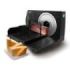 Cecotec Rock’nCut Shuriken Cortafiambres Plegable - Potencia 150W - Cuchilla de Acero Inoxidable - Plastico Altamente Resistente - Disco de 170mm - Ajuste de Grosor de 0 a 15mm - Color Negro