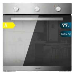 Cecotec Bolero Hexa C136000 Mirror Time A Horno Integrable - Potencia 2800W - Capacidad 77L - Temperatura Regulable - Puerta Triple de Cristal - 4 Funciones - Color Acero