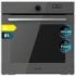 Cecotec Bolero Hexa AF316000 Glass Grey A Horno Integrable - Capacidad 81L - Temperatura Regulable - Piedra para Pizzas de 35cm - Guias Telescopicas - Pantalla Tactil - 11 Funciones - Color Gris Oscuro
