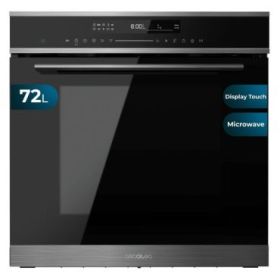 Cecotec Bolero Hexa MWO706000 Line Horno Integrable con Microondas - 2880W - Capacidad 72L - Temperatura Regulable - Control Tactil - Bloqueo de Seguridad - Pantalla Tactil - 13 Funciones - Color Negro